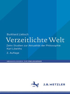 cover image of Verzeitlichte Welt